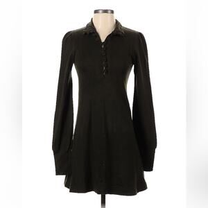 Tt dark green button down long sleeved dress, size 1‎